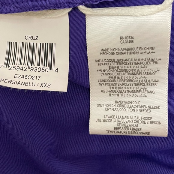 BCBGMaxAzria V neck pleated midi dress purple - Picture 9 of 12